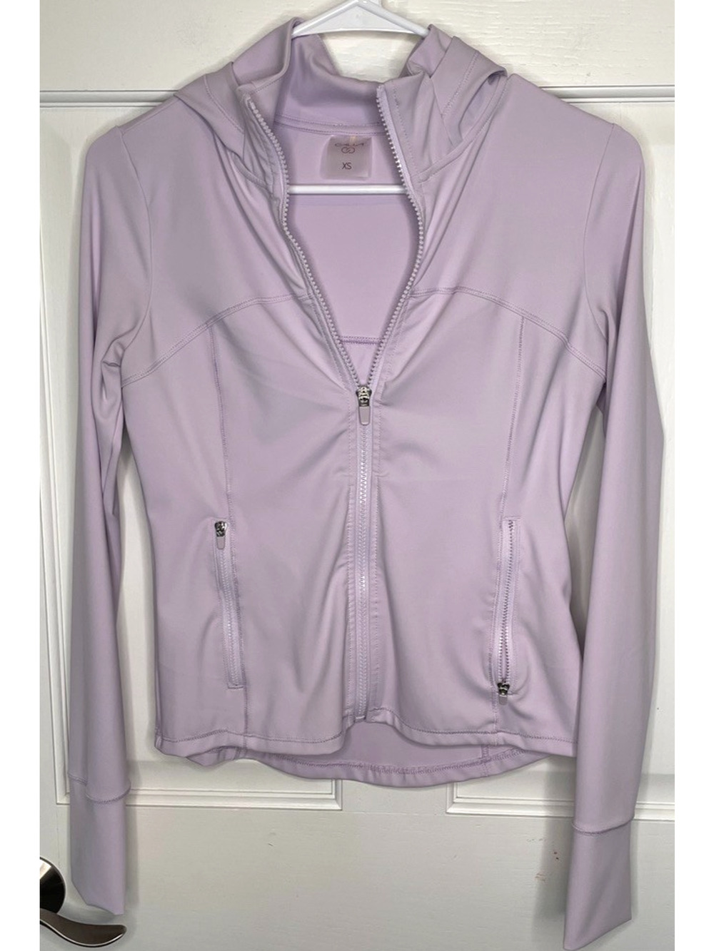 Calia by Carrie Underwood Zip-Up Active Jacket Sz XS Purple Performance Running